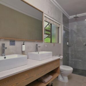 Bathroom mirror demisting