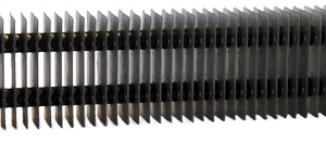 Square finned elements