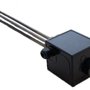 Screw plug immersion heater with galvanic insulated elements
