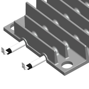 Backer cast iron element